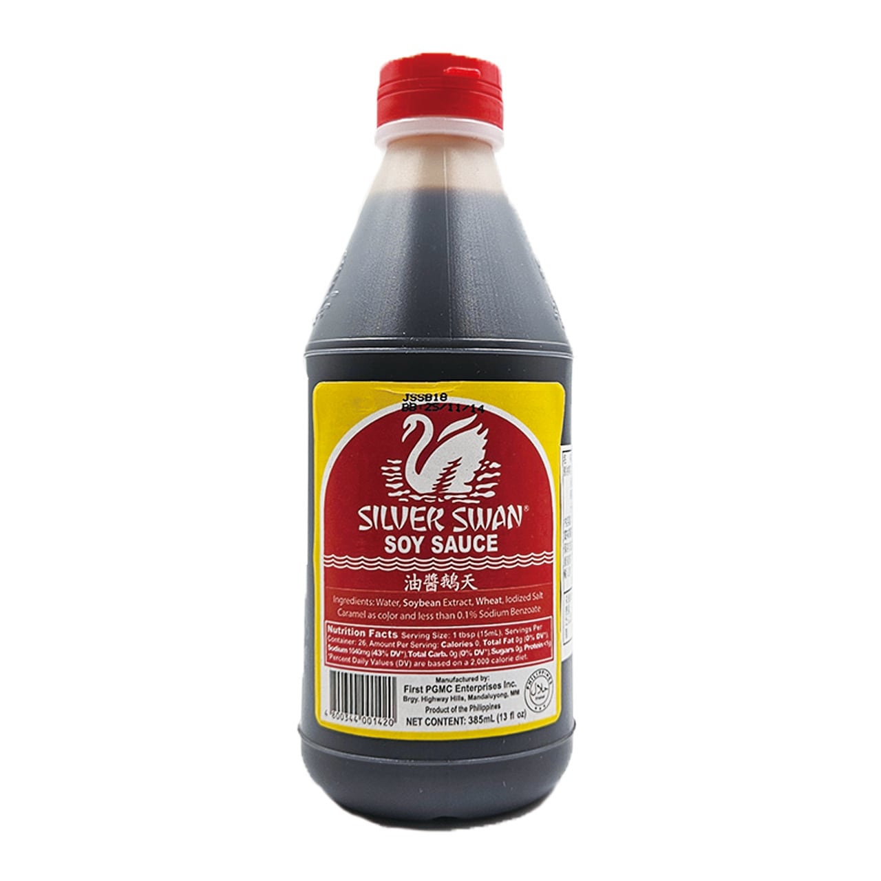 SILVER SWAN SOY SAUCE 385ml 【シルバースワン ソイソース】