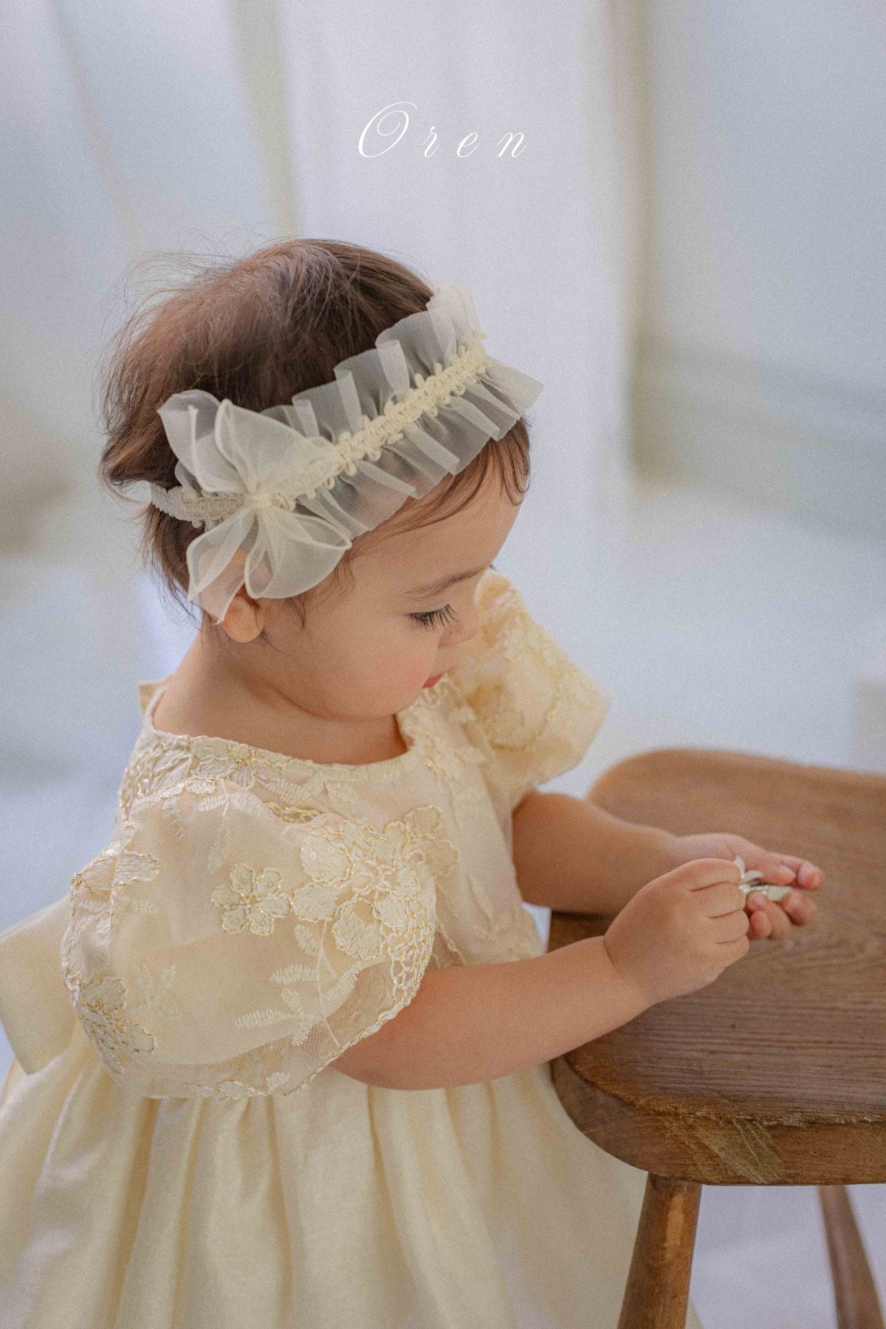 ※お洋服と同梱限定※【1/27〆予約】<OREN> Shiny organza hair band