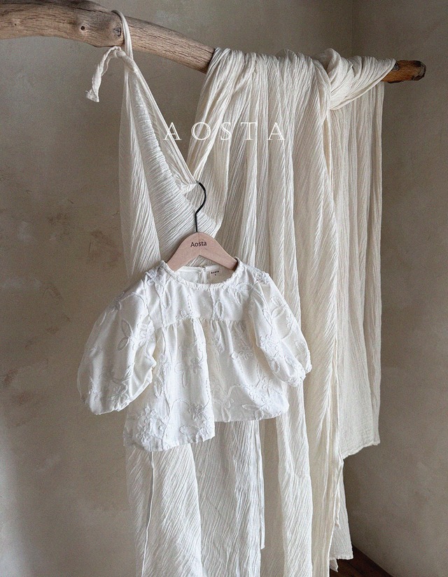 《秋ご予約》monette blouse ★ ｜ご予約 秋 aosta アオスタ blouse ブラウス shirt シャツ 女の子 男の子 ベビー