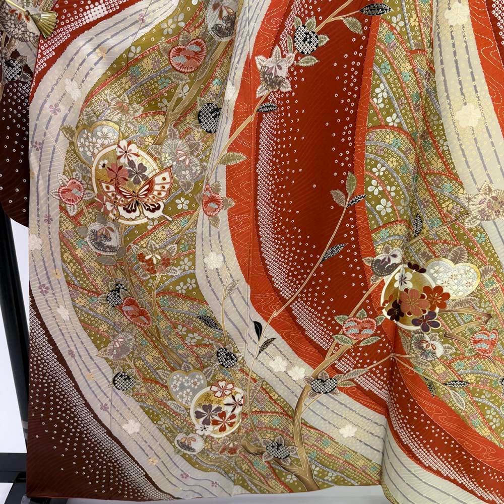 振袖 身丈162cm 裄丈64cm 正絹 美品 逸品 【中古】 美品】 振袖 身丈162cm 裄丈64cm 正絹 逸品 【中古】の通販 by