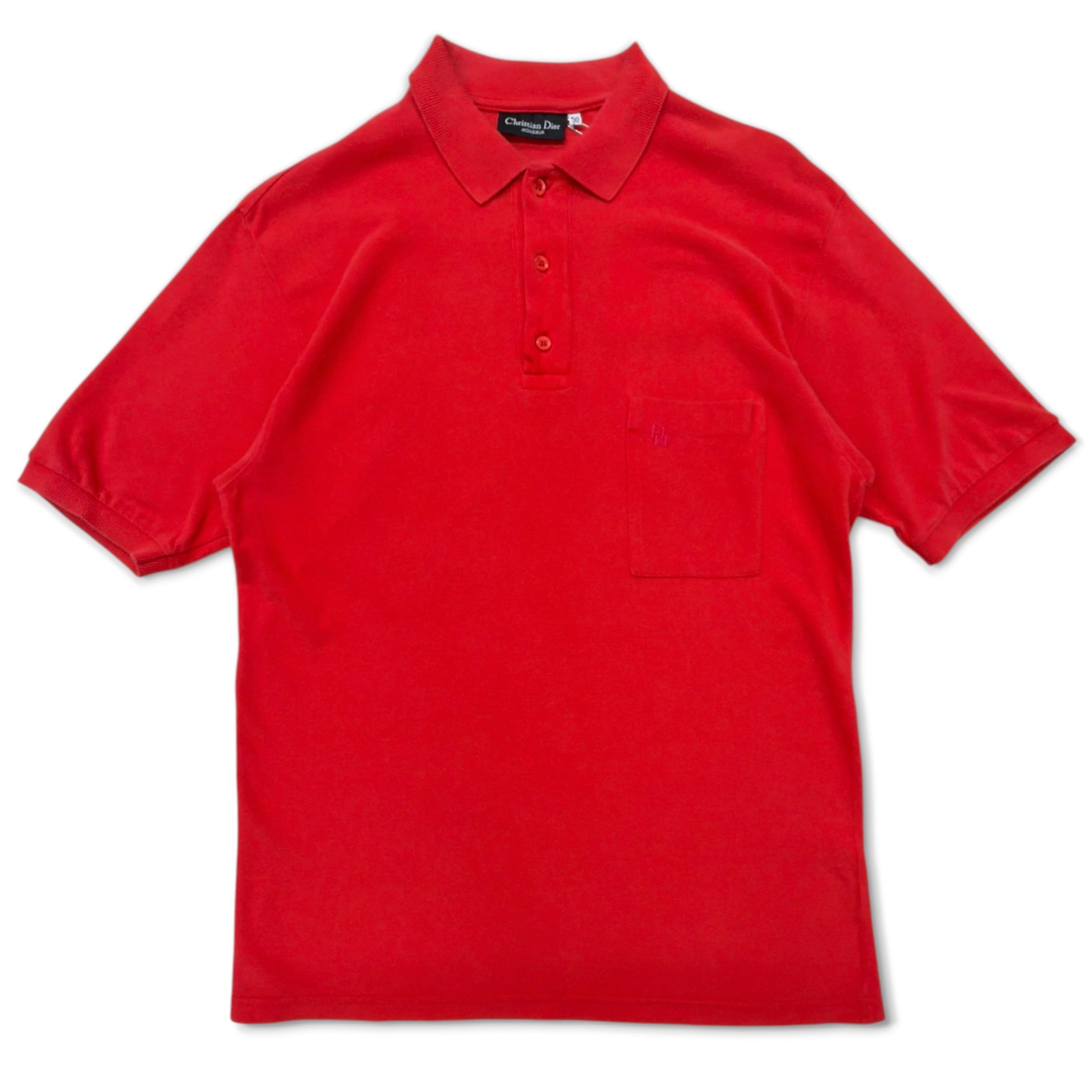 Christian Dior MONSIEUR ポロシャツ シルク混 80s christian Dior MONSIEUR 】イタリア製 ディオール ポロシャツ | no