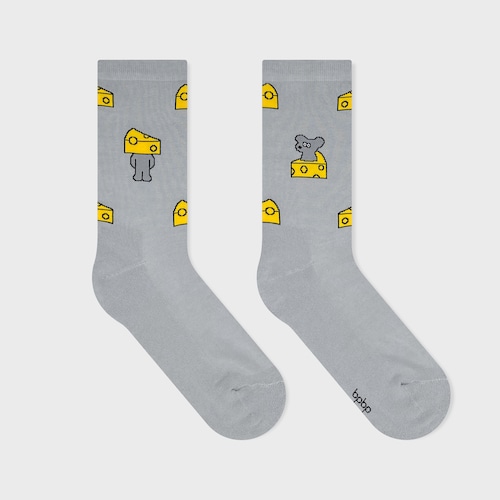 【Seiji Matsumoto】松本セイジ  SOCKS ソックス ANDY CHEESE GREY