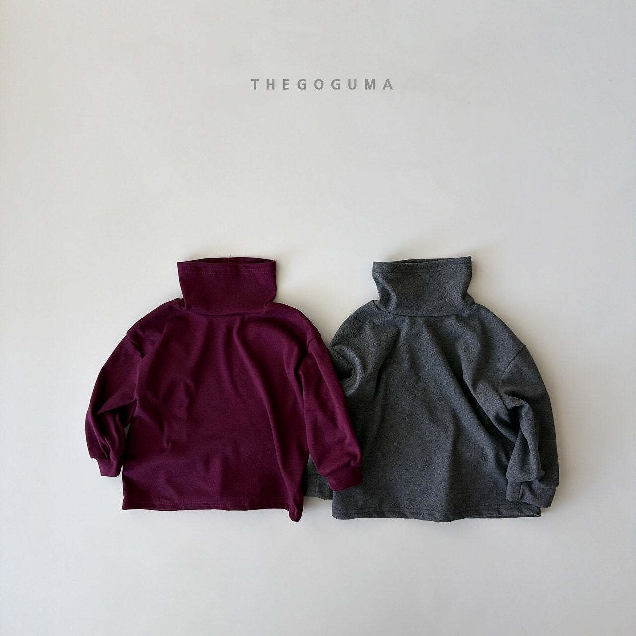 【取寄】THE GOGUMA 無地ストレッチタートルネックTシャツ｜冬服｜韓国子供服