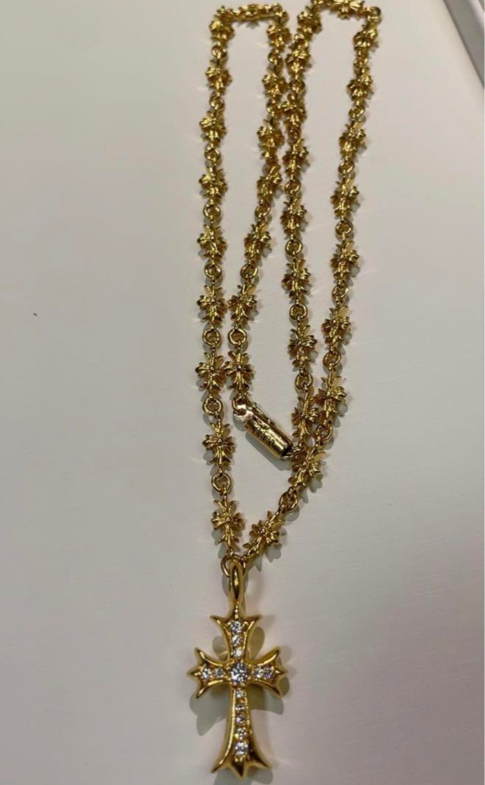 CHROME HEARTS クロムハーツ 22k クロス ネックレス