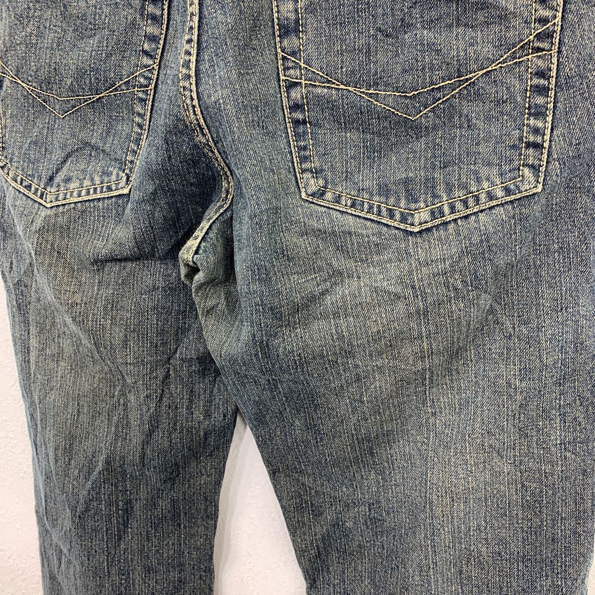 AGD デニムパンツ W34 インディゴ ボタンフライ 古着卸 アメリカ仕入