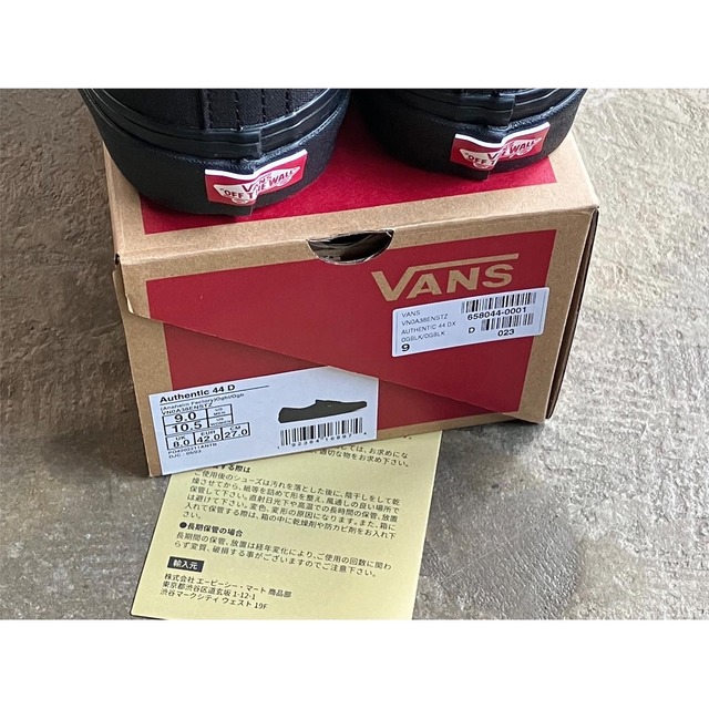VANS(バンズ) ANAHEIM FACTORY『AUTHENTIC 44 DX』OG BLACK/OG BLACK 