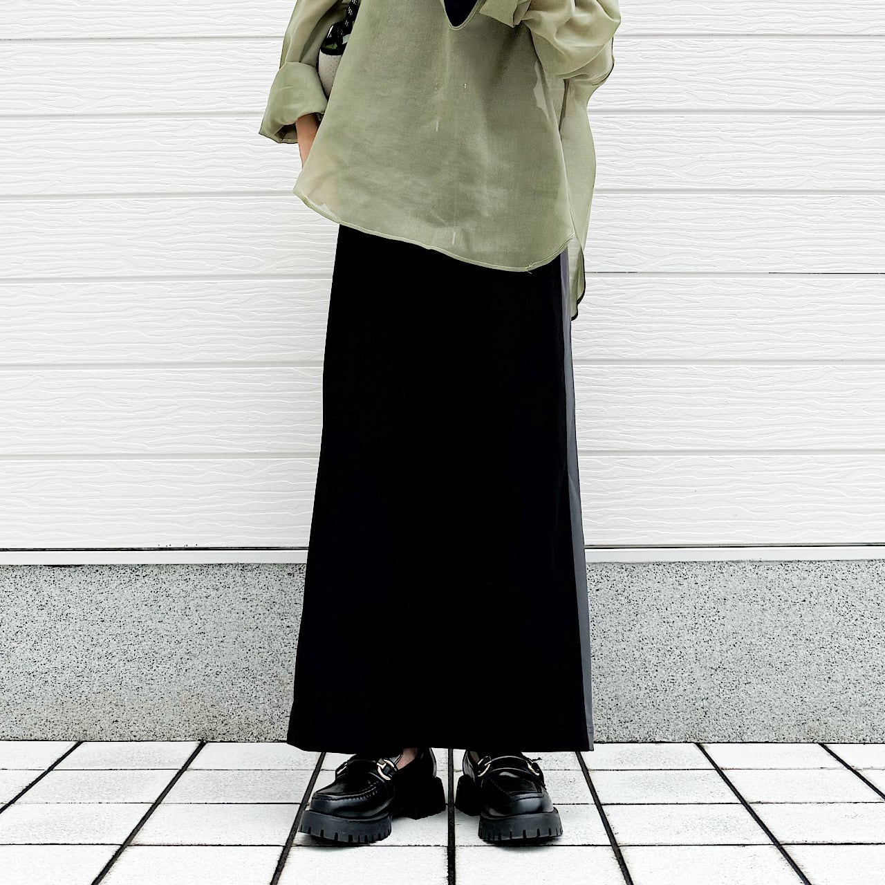 ジョーゼットサイドラインスカート | Q♡