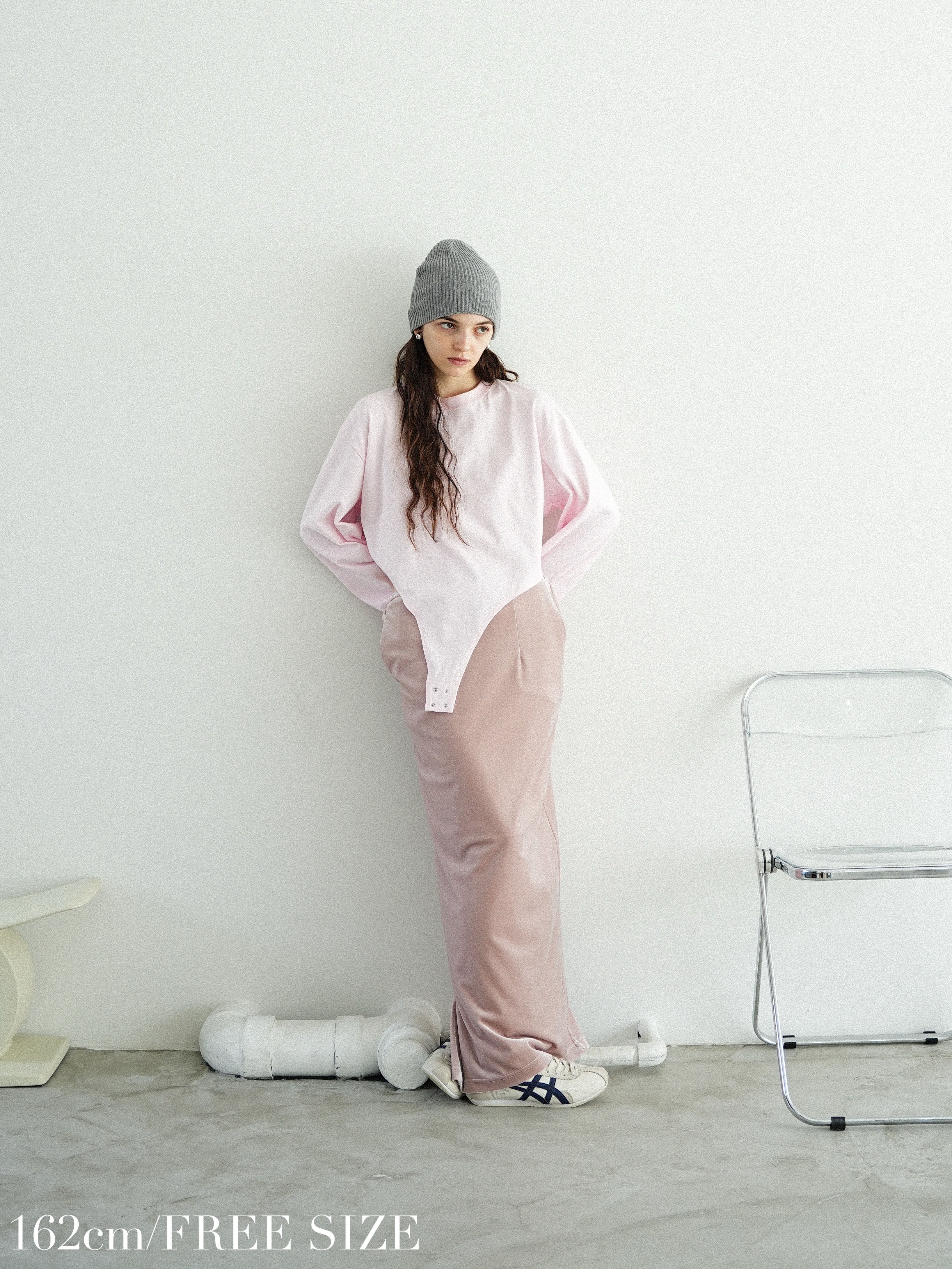 UNIVERSAL OVERALL×Katrin TOKYO】back shirring body suit | Katrin TOKYO