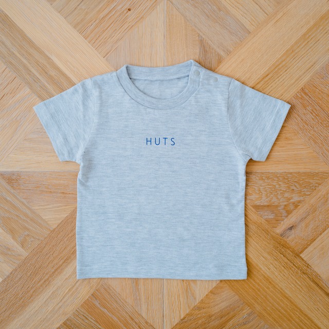 【HUTS】オリジナルTシャツ（グレー・キッズサイズ）