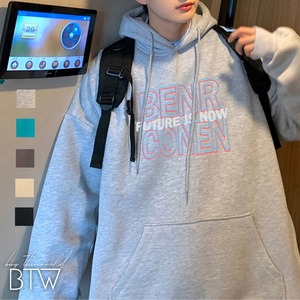 【韓国メンズファッション】パーカー 長袖 フード付き  ゆったり オーバーサイズ カジュアル BW1613
