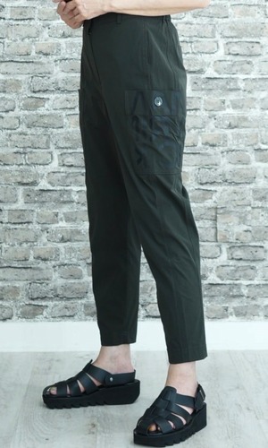 超ストレッチ綺麗系カーゴパンツチャコール