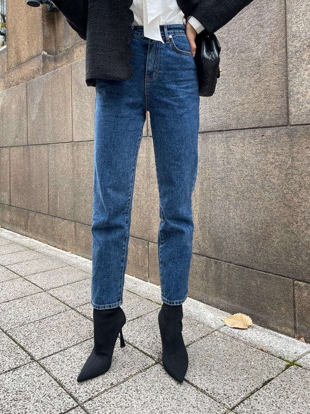 【即納】Stitched Straight Denim Pants_9399/LCHK