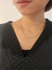 ミニビーズチェーンネックレス