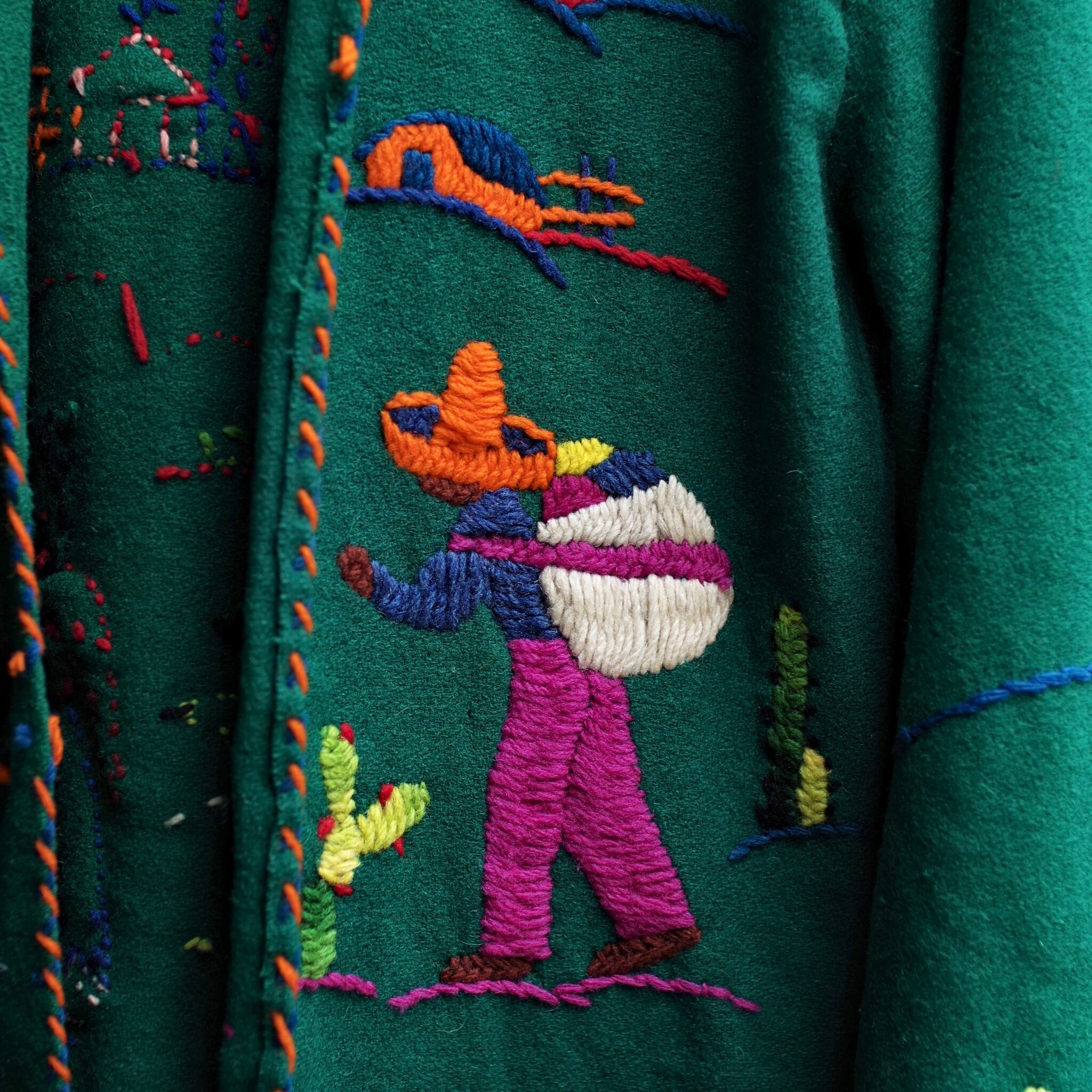 Mexican Embroidery Souvenir Jacket / メキシカン 刺繍入り