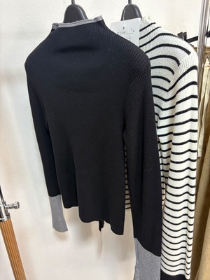 priority 配色リブニット　57024