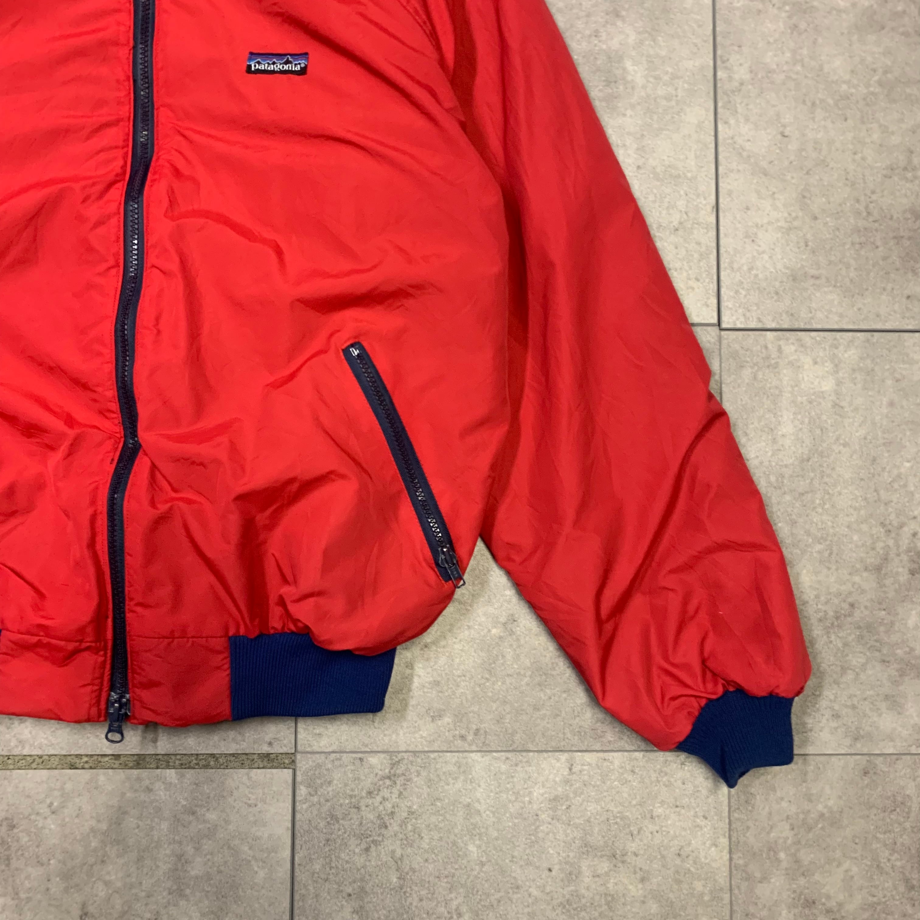 80s USA製 パタゴニア シェルドシンチラジャケット ナイロン 