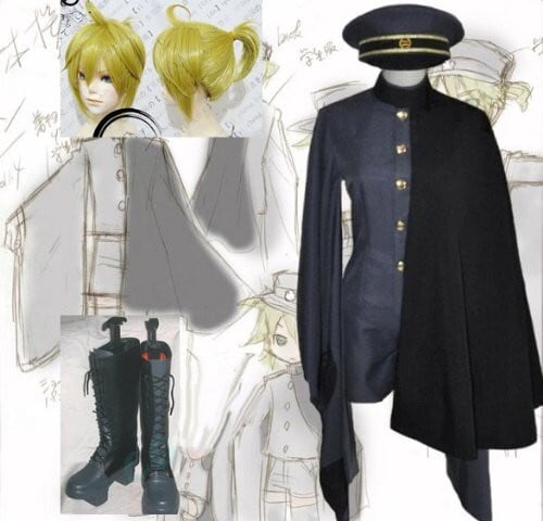 K2938 VOCALOID ボーカロイド 千本桜 鏡音レン 風 衣装+ K2938 VOCALOID ボーカロイド 千本桜 鏡音レン 風 衣装+