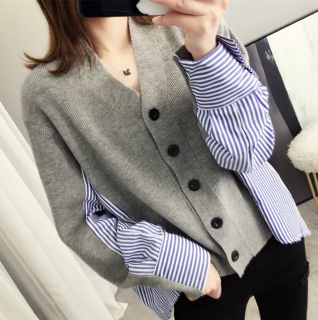 Delada  half knit shirt シャツ カーディガン