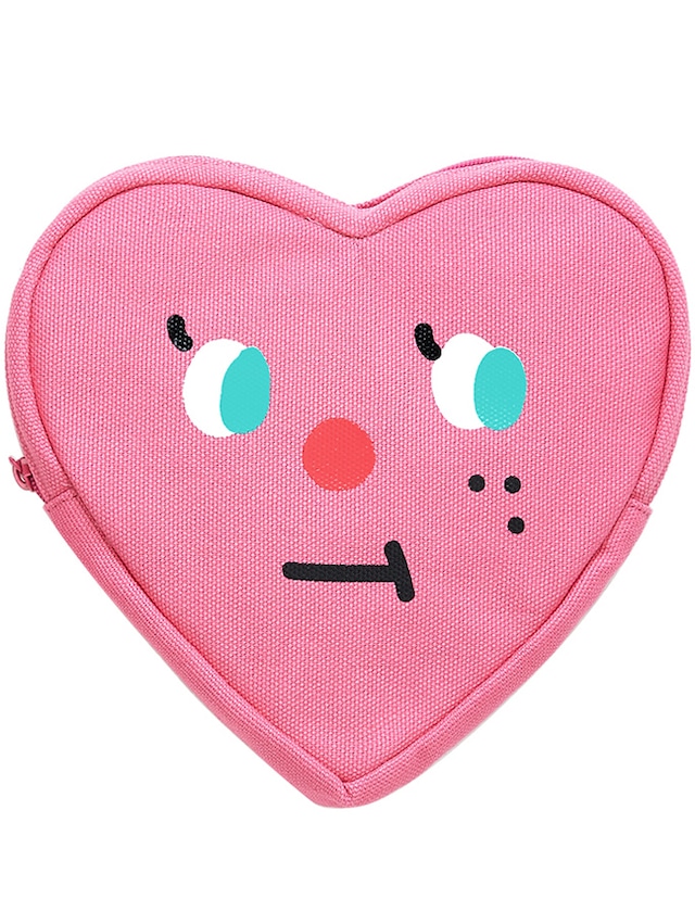 【SLOWCOASTER】PINK HEART POUCH