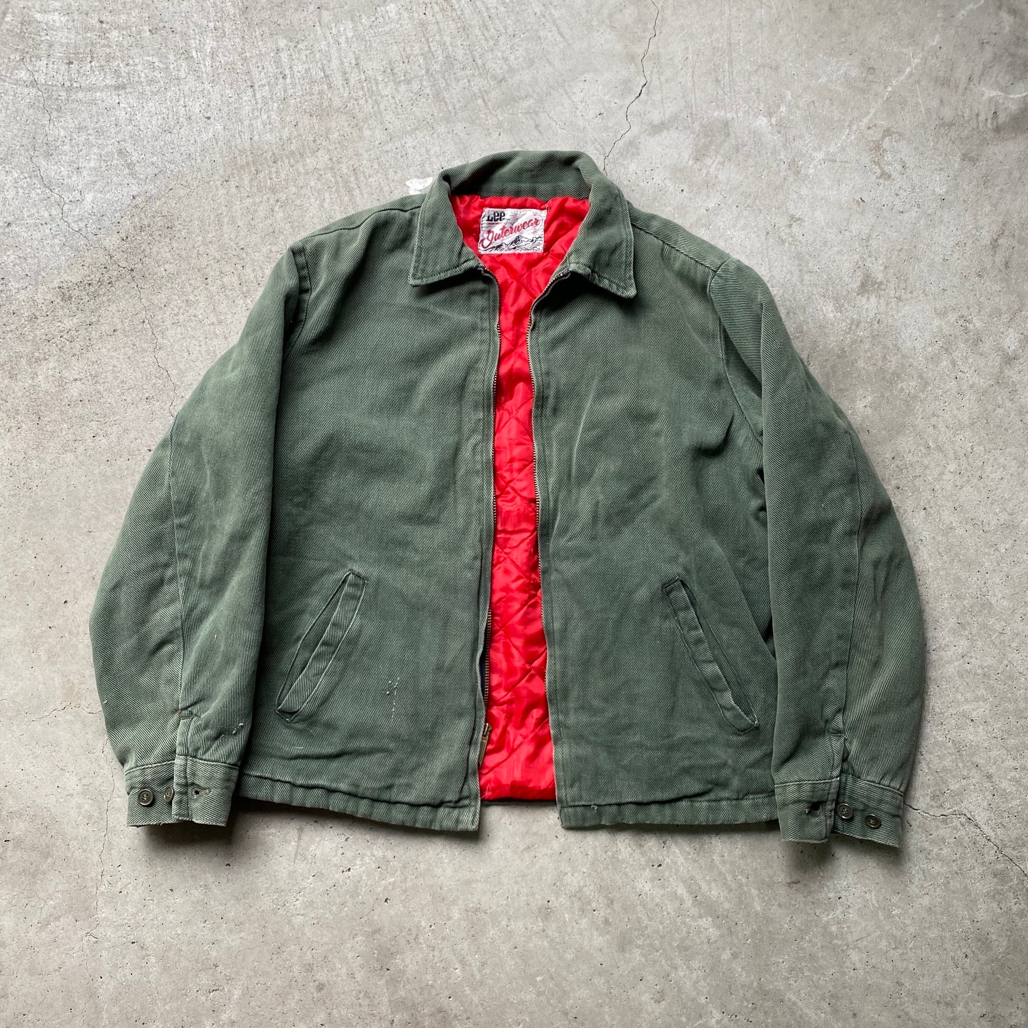 70年代 ビンテージ Lee リー Outerwear キルティングライナー コットン