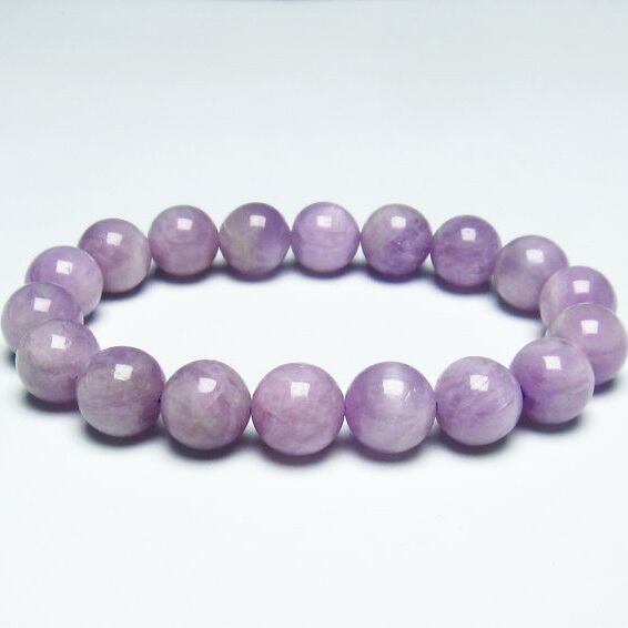 クンツァイト ブレスレット 11mm ミルキークンツァイト 一点物 メール便送料無料 [M便 1/10] 111-19651