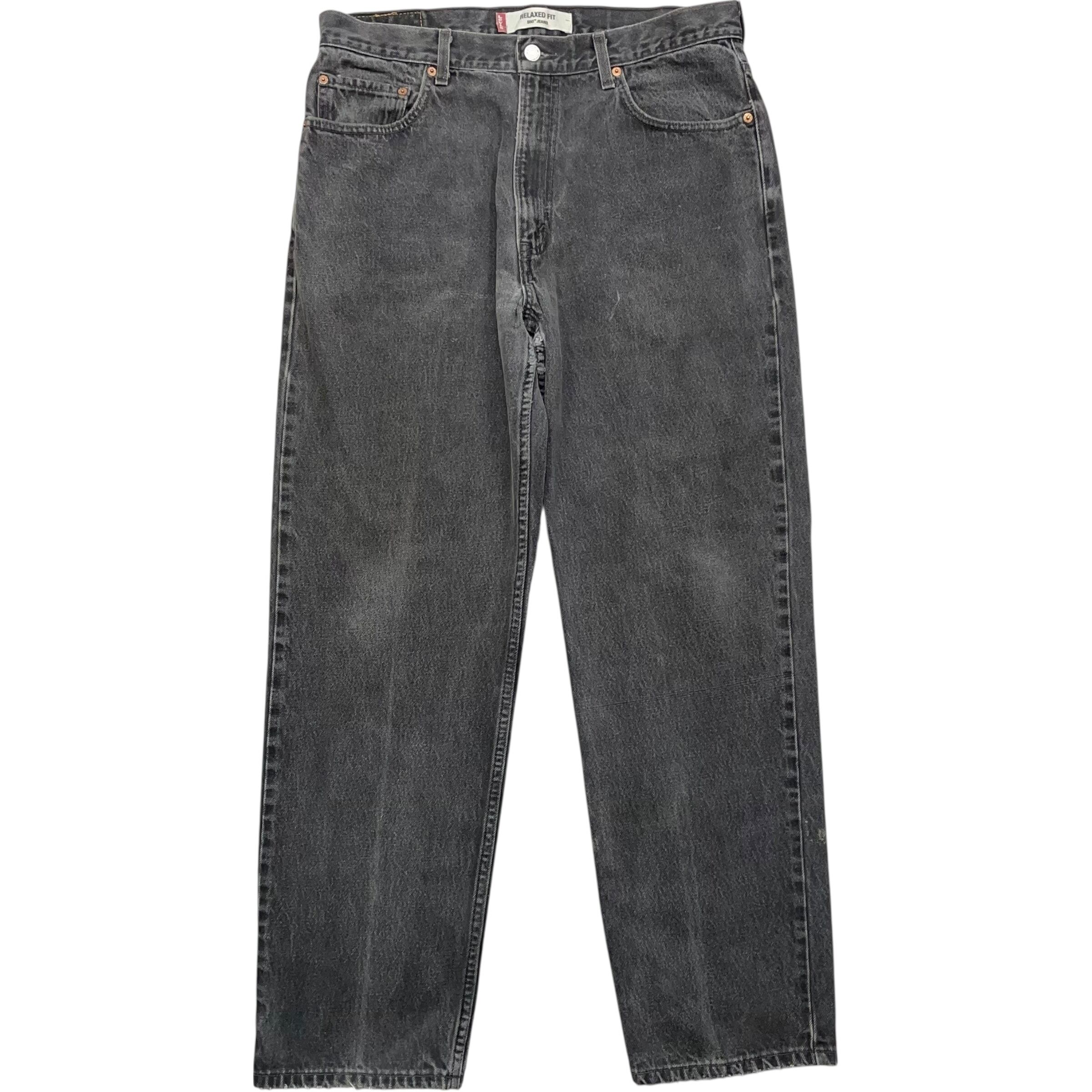 《実寸 W35L31》 Levi's リーバイス 550 ブラックデニム 色落ち no.8632