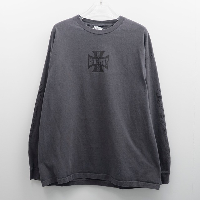 West Coast Chopper " Logo Grey L/S " Original Tag XL【E11-7】