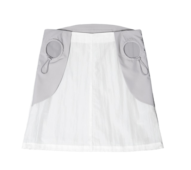 [OJOS] String Hole Midi Skirt / White 正規品 韓国ブランド 韓国通販 韓国代行 韓国ファッション オホス
