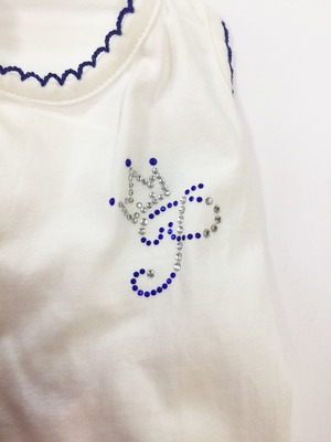 Petit Bijou【正規輸入】ベーシックドレス　ワンピース　ホワイト/パープル 0044