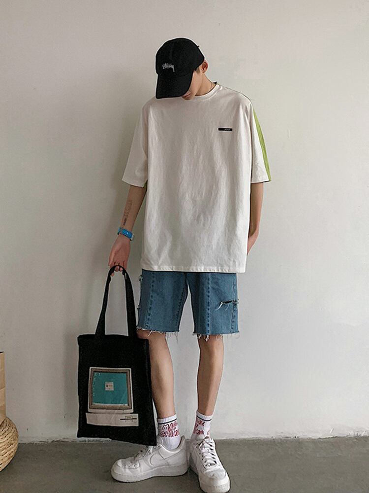 全2色 Tシャツ カットソー プリント カジュアル シンプル