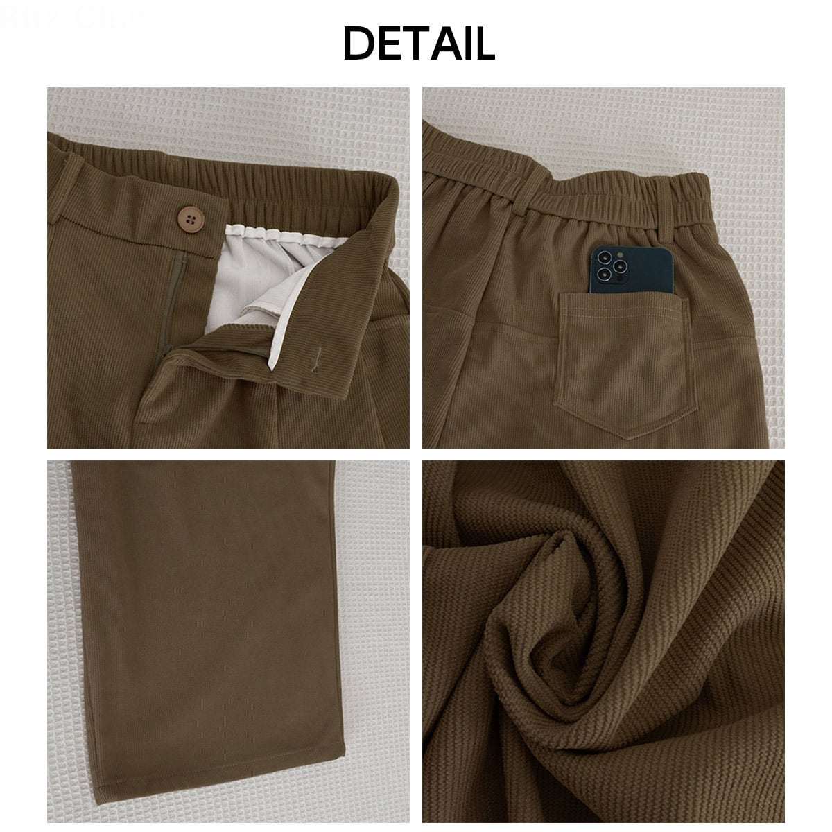 コーデュロイ ワイドパンツ レディース 春秋冬 韓国 きれいめ 大人 カジュアル シンプル ゆったり リラックス 体型カバー タック入り パンツ 厚手 大人可愛い 大人女子