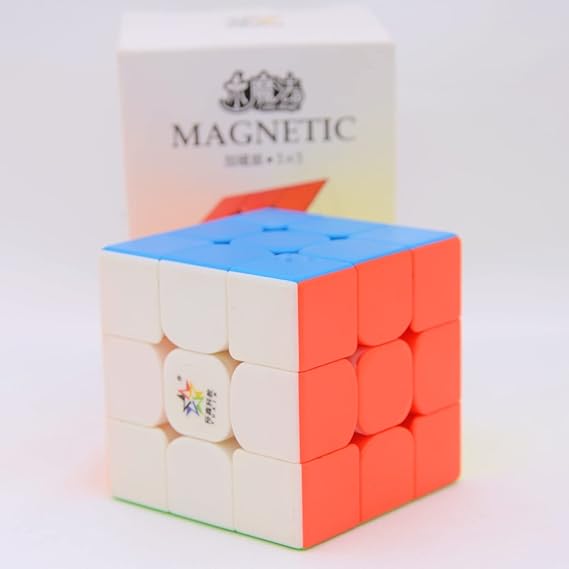 Bucubke YuXinリトルマジック3x3 M パズルステッカーレス磁気マジック