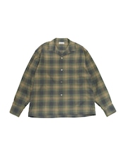 Ombre Check Open Collar Shirts