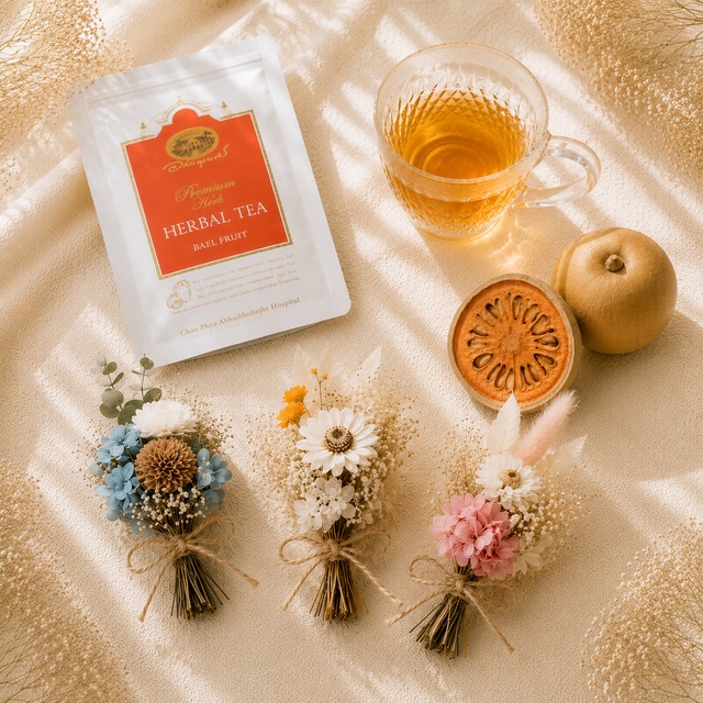 ベールフルーツ＆ソエルブーケセット　花とハーブの贈りもの