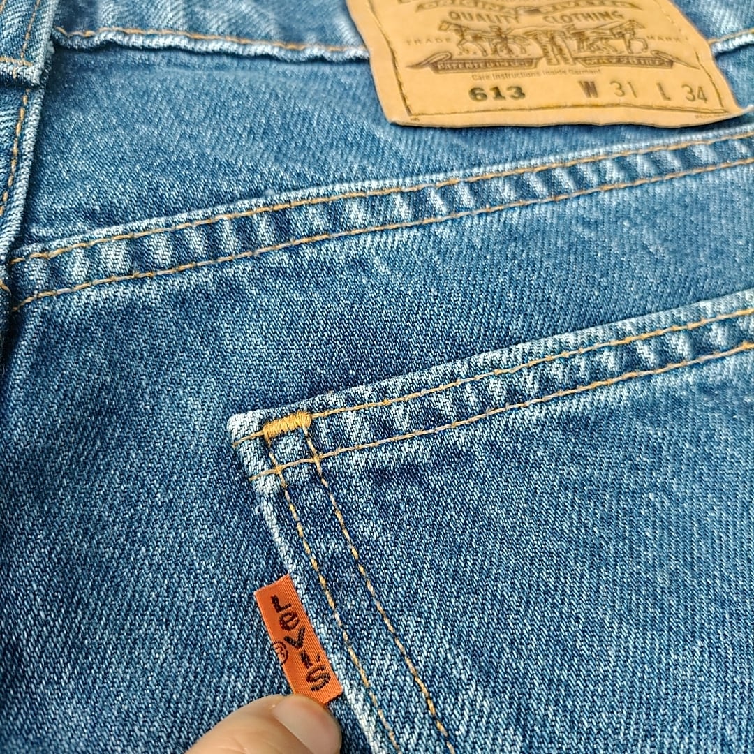 90s Levi'sリーバイス613 ヴィンテージジーンズ　デニム　オレンジタブ