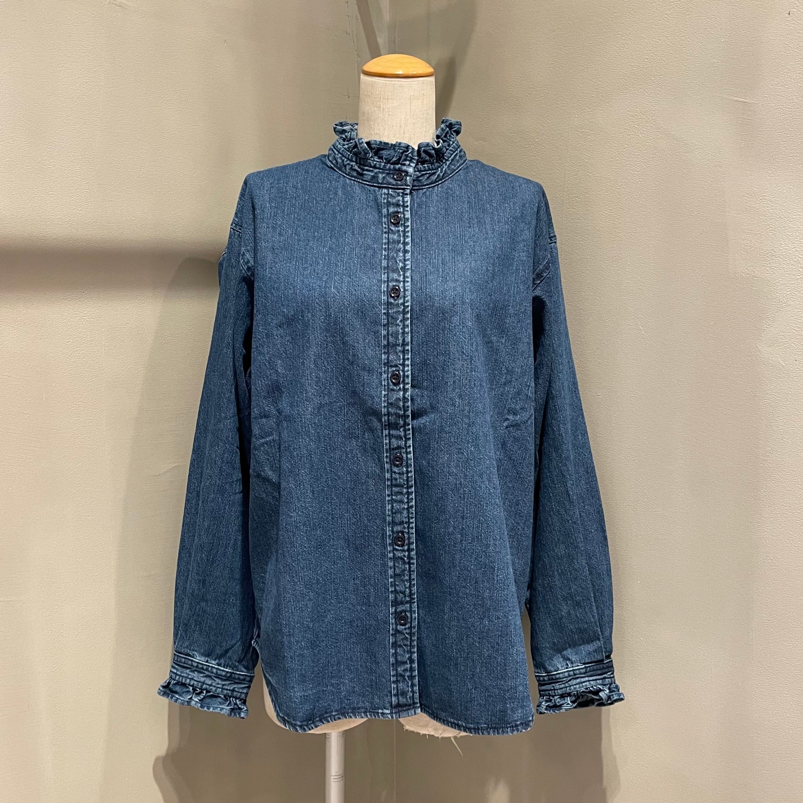 KELEN/フリルデザインデニムシャツ SYNTH | 20ｰtwentyｰ