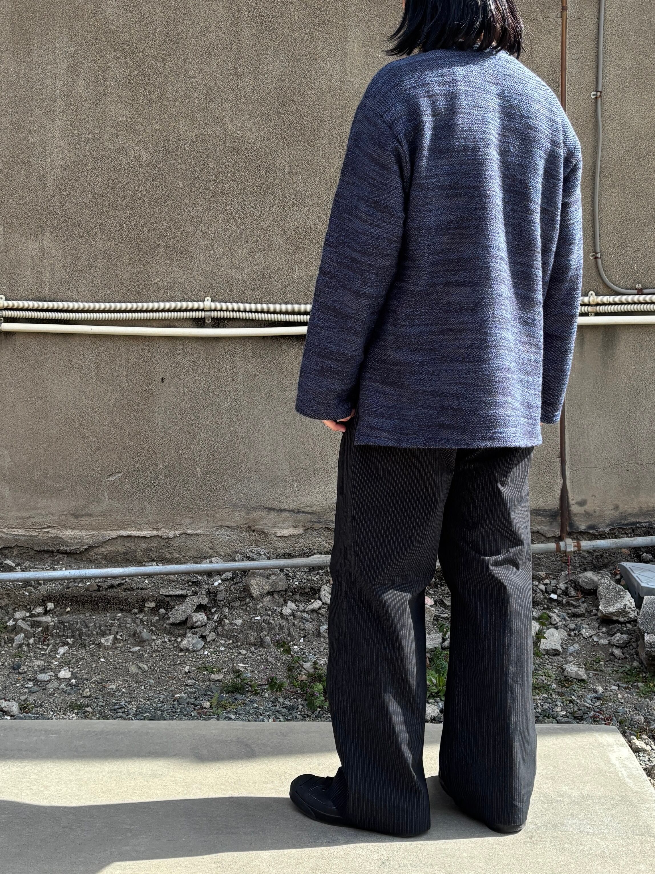 MATSUFUJI / Striped Wide Trousers (BLACK STRIPE) | THE MODERN AGE