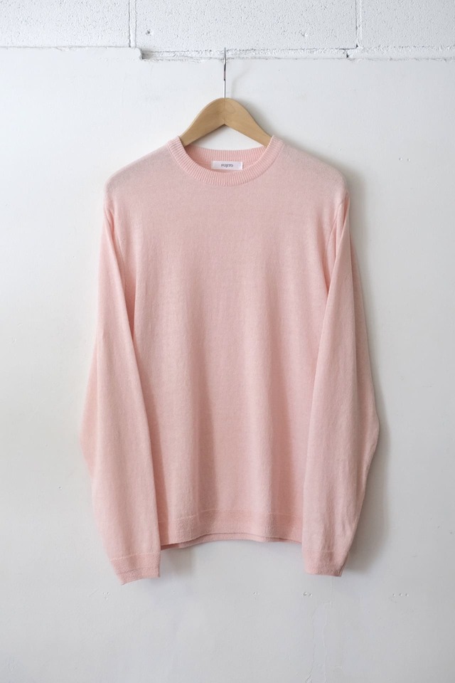 FUJITO L/S Knit T-Shirt　Light Pink,Charcoal,Black