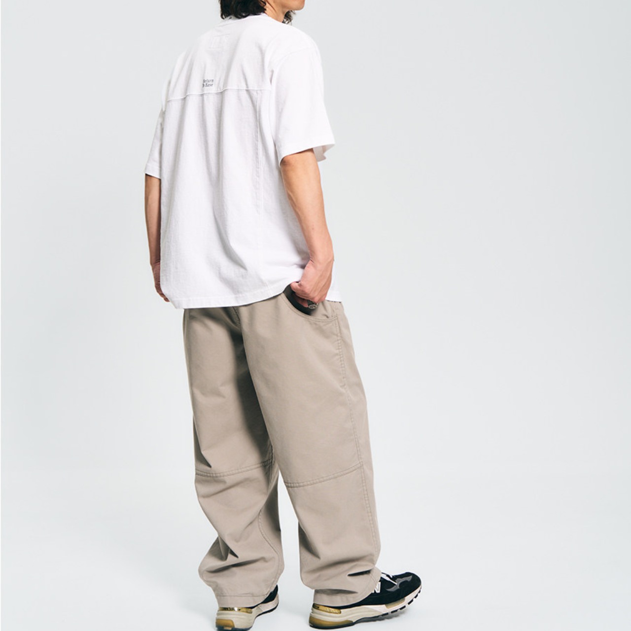 ドローストリング・ワイドストレートパンツ N3606 - 8
