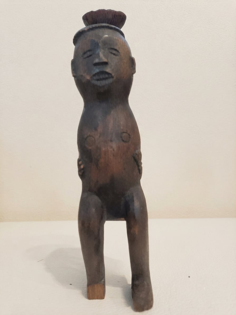 1点物・ヴィンテージ】バリ島 木彫り人形 プリミティブアート 彫刻