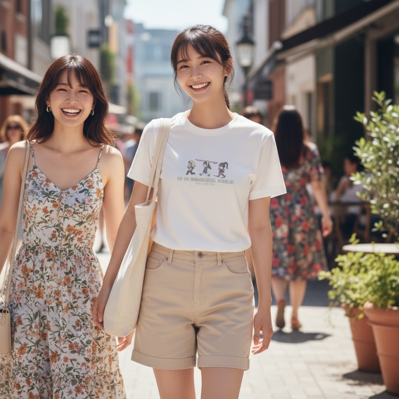 GO GO WONDERFUL WORLD!-Tシャツ(バニラホワイト) - 5