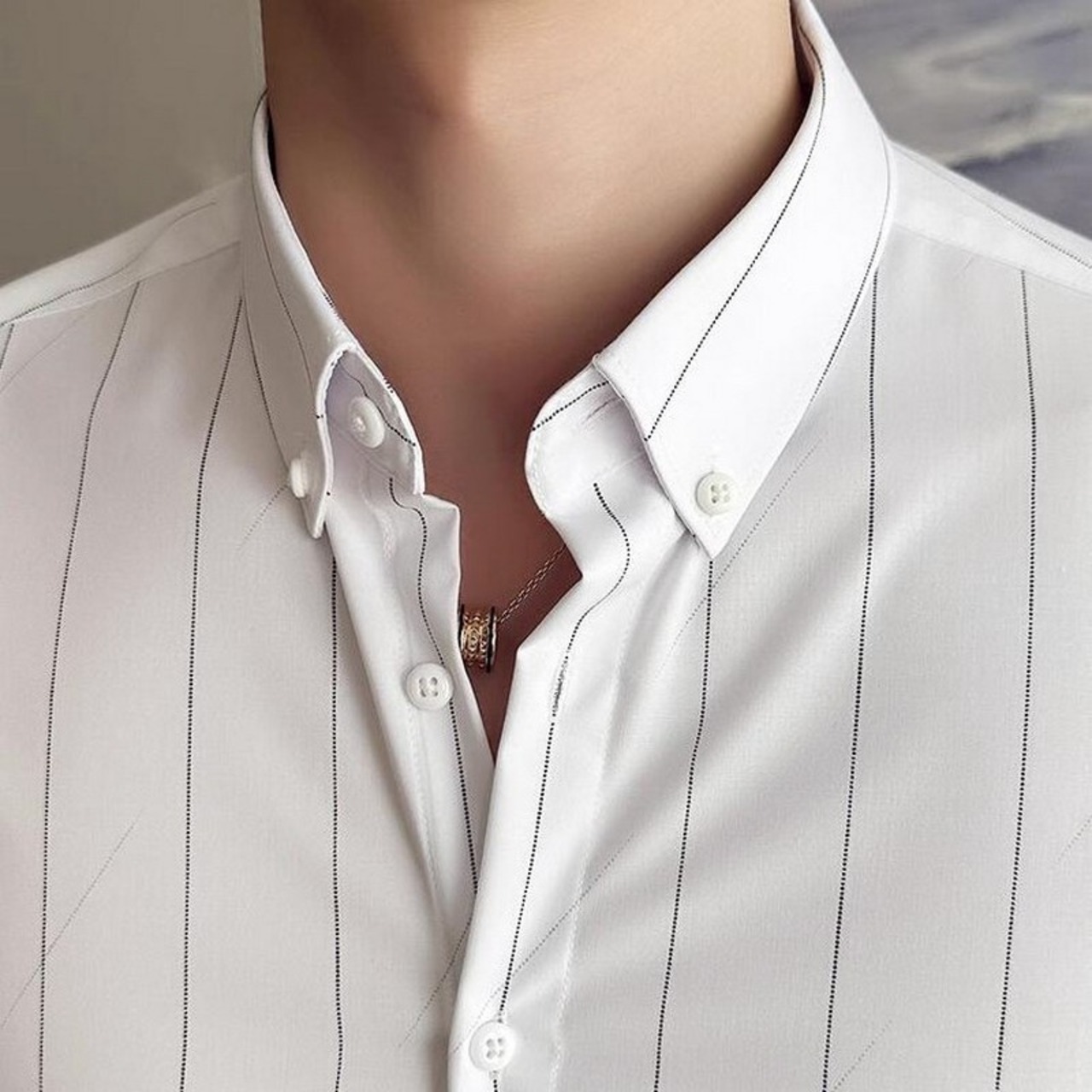 short sleeve slim business shirt tops 00117