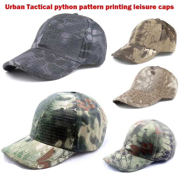 Urban tactical pythonのパターン印刷レジャーキャップテュポンmandrake highlandeノマド野球キャップ狩猟帽子kryptekカモ
