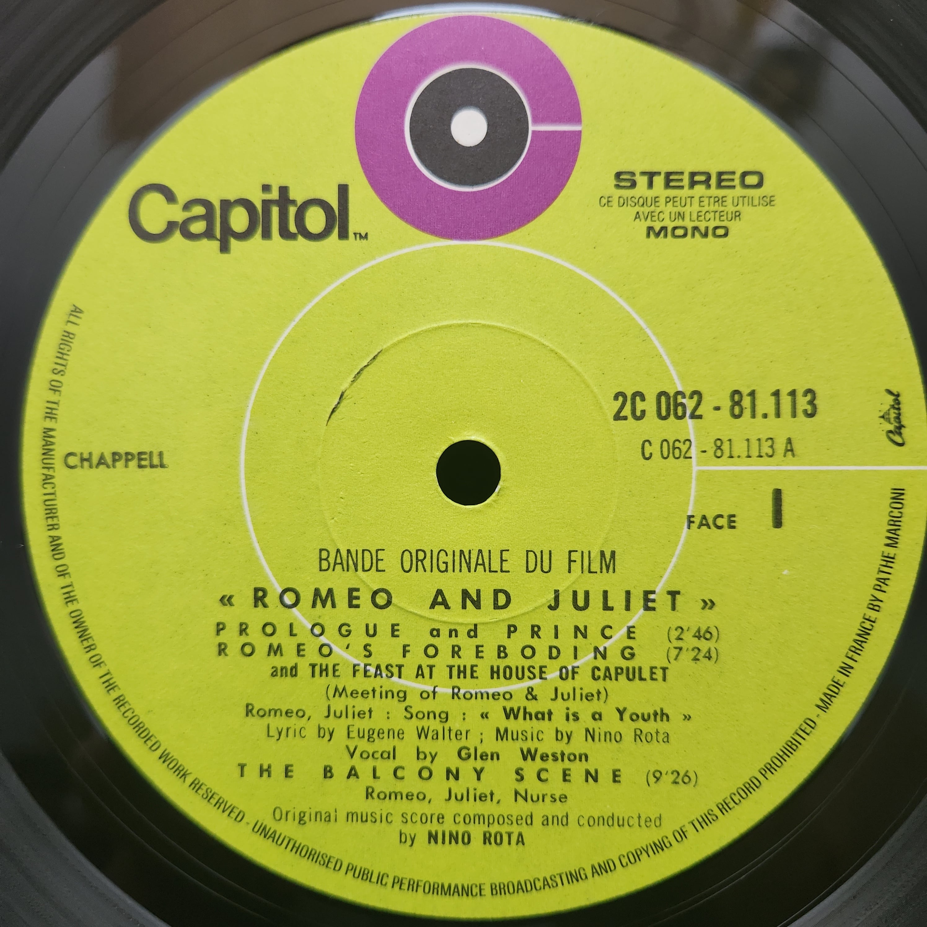 Nino Rota / Romeo & Juliet [2 C 062-81113] - 画像3