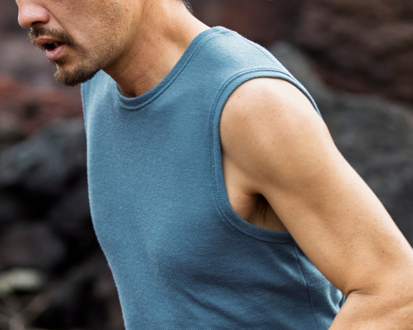 山と道 / DF MESH MERINO SLEEVELESS（MEN） | st. valley house