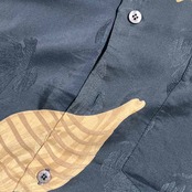 90s シルク100% TORI RICHARD トリリチャード マリン柄 貝殻 半袖シャツ アロハシャツ M/メンズ ビンテージ