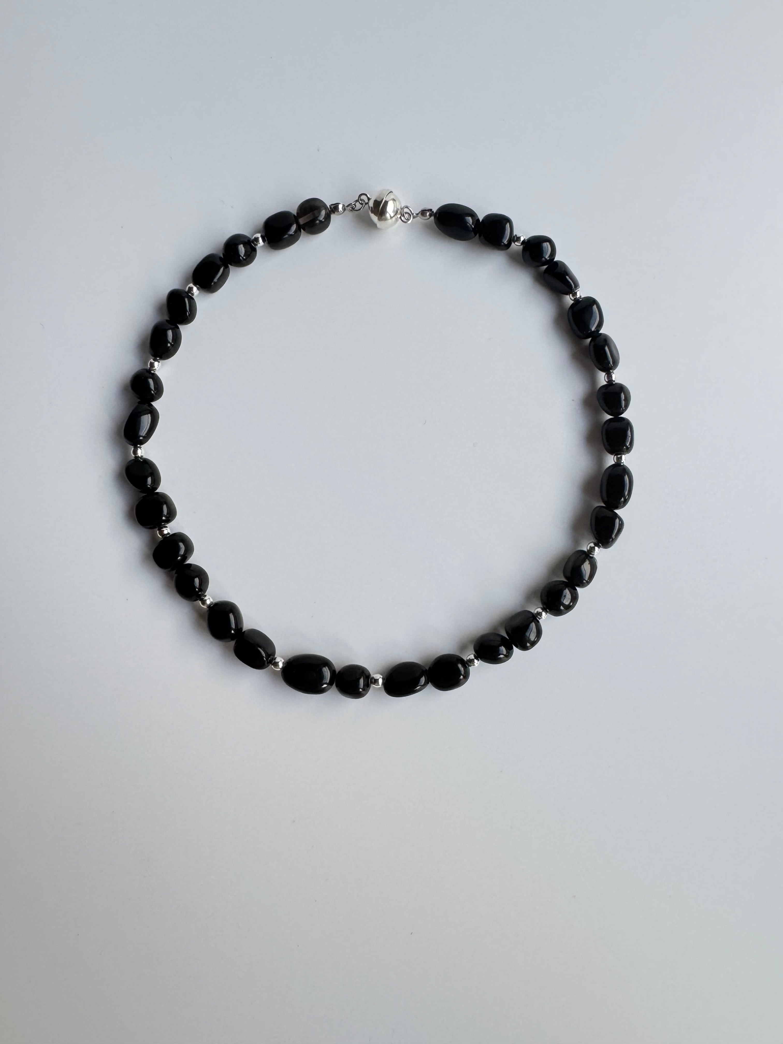 2color styling choker(クリスタル・黒曜石)