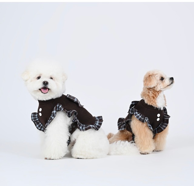 足を通さないポンチョ風ケープ ‐ (BROWN)