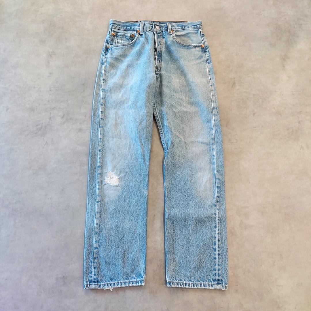 リーバイス501 Levis W32 デニム ヒゲ 青 00s 古着 17480
