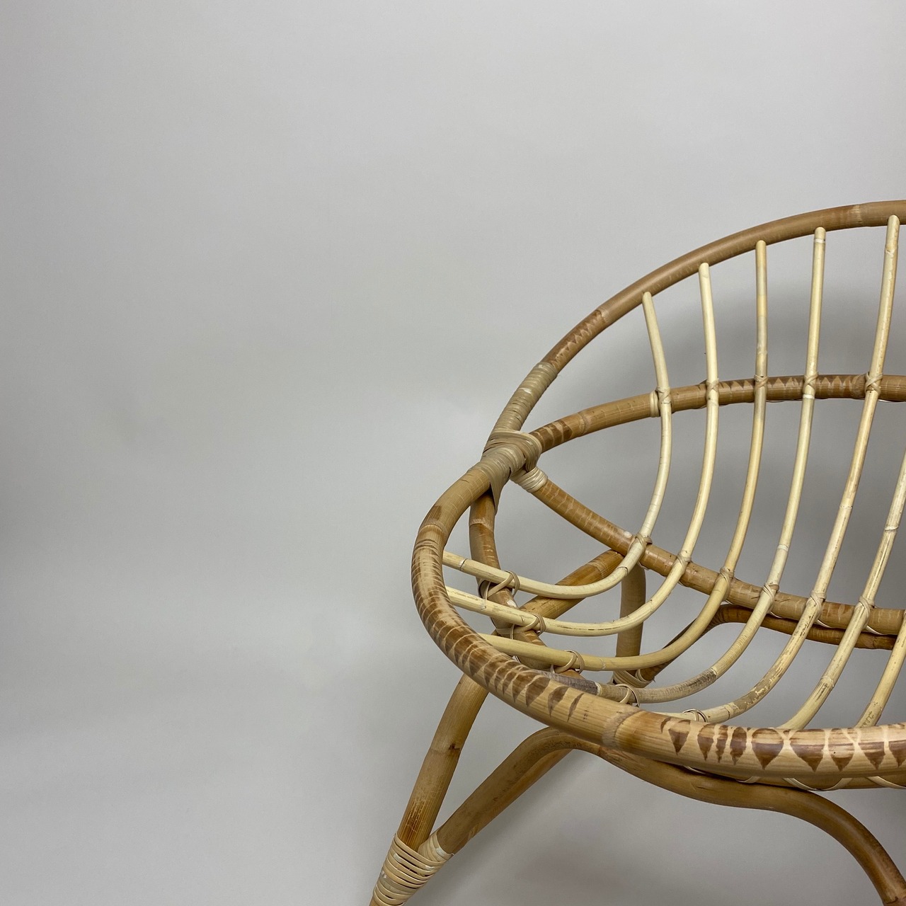 Rattan Round Chair / ラタン ラウンド チェア〈キッズチェア / ディスプレイ 〉